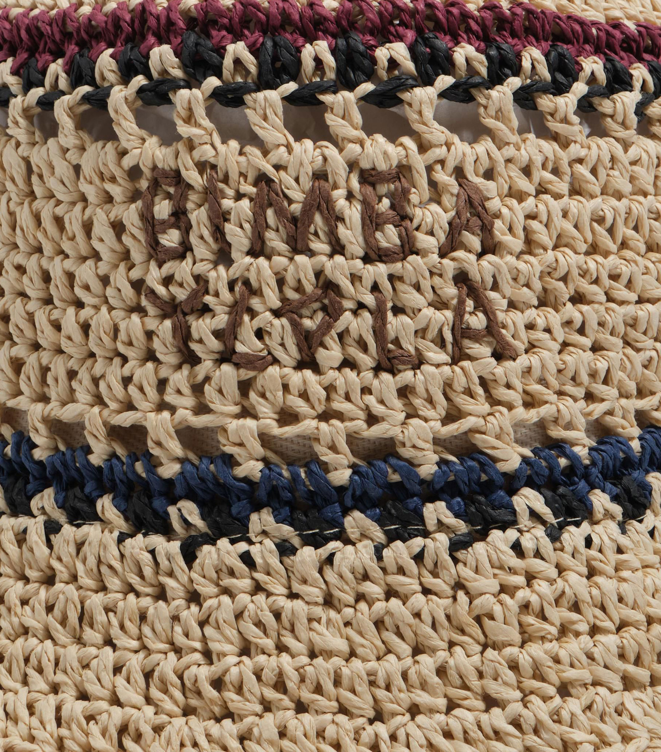 Gorro pescador con logo y líneas Mujer